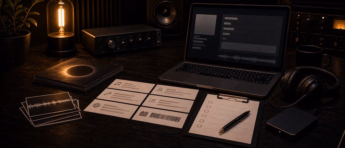 Métadonnées de sortie musicale : checklist avant distribution