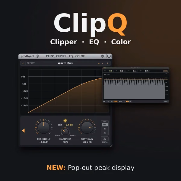 ClipQ: Free Soft Clipper Plugin by prodbyadl