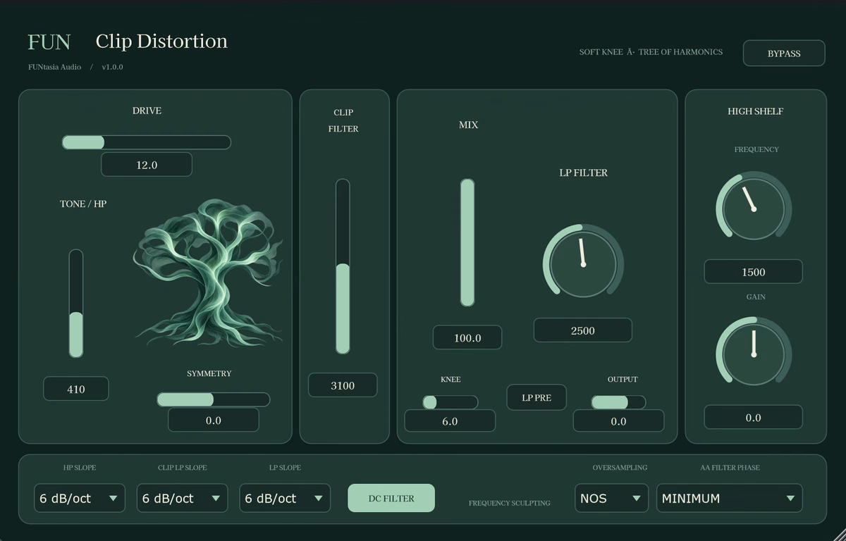 FUN Clip Distortion: Free Clip Distortion Plugin by FUNtasia Audio