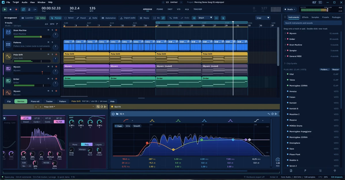 MorningDAW: Free DAW for Mac, Windows, and Linux by Morningdew