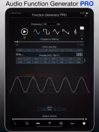 Audio Function Generator PRO for iPhone iPad and iPod Touch v7.5.0 [iOS]