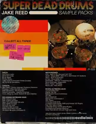 Jake Reed Music Super Dead Drums Sample Pack [WAV]