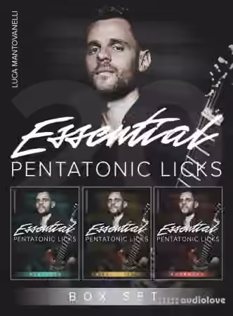 JTC Guitar Luca Mantovanelli 20 Essential Pentatonic Licks: Box Set [TUTORiAL]