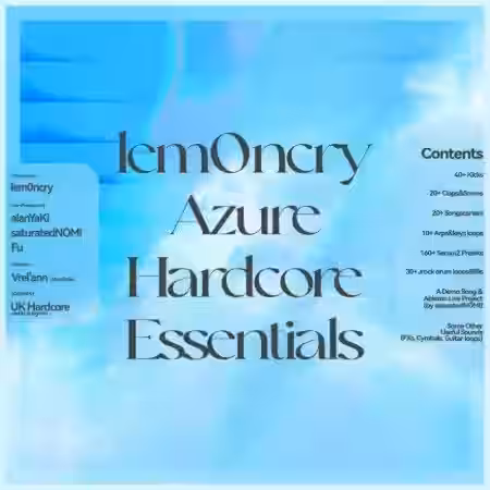 Lem0ncry Azure Hardcore Essentials [WAV, Synth Presets, DAW Templates]