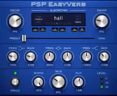 PSPaudioware PSP EasyVerb v2.0.0 [MacOSX]