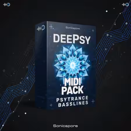 Sonicspore DEEPSY Psytrance Basslines [MiDi, WAV, Synth Presets]