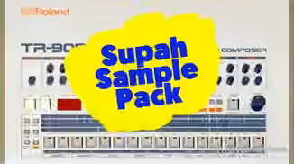 Supah Dupah Roland TR-909 round-robin Sample-Pack (lo-fi) [WAV]